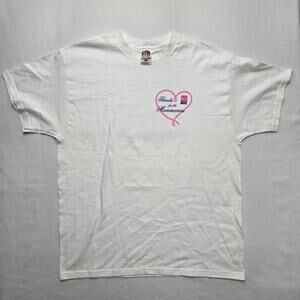 Vintage Rosie O'Donnell Shirt Thanks for the Mammaries XL Breast Cancer Tee